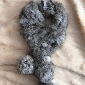 Real rabbit 🐰 fur neck warmer scarf *Final price*